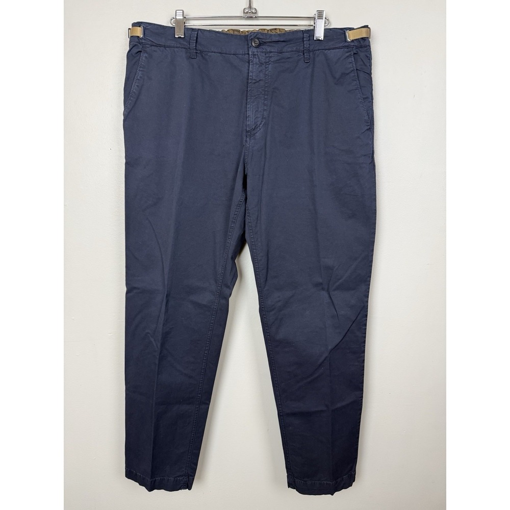 White Sand 88th Navy Chino Trouser Pants Italian Men's 36 Preppy Quiet Luxury